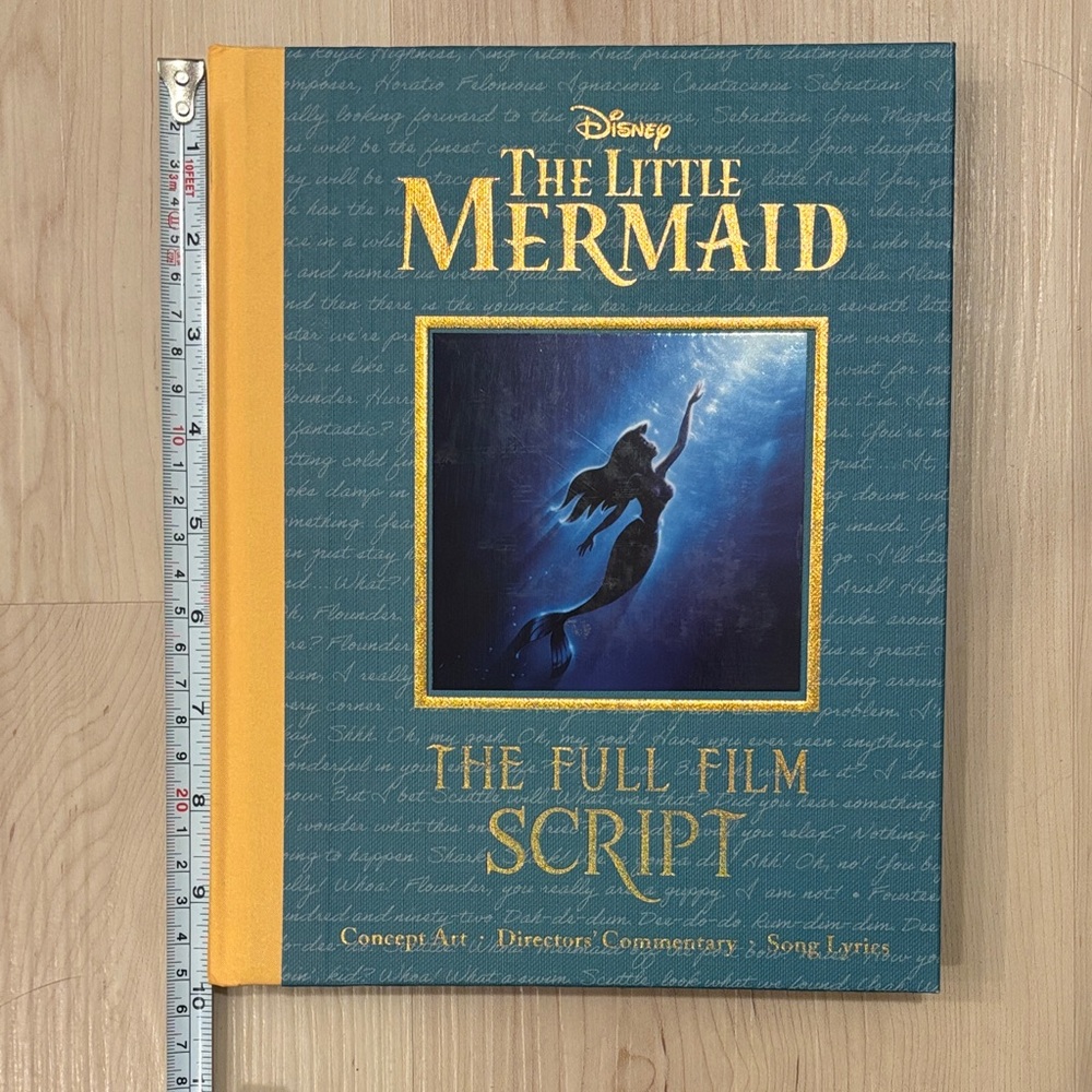 Disney’s The Little Mermaid Full Film Script Hardcover Book *Rare* - Picture 6 of 7